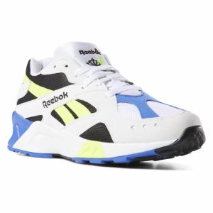 Adidasy Damskie Reebok Aztrek Białe/Czarne/Żółte PL 53STIQY